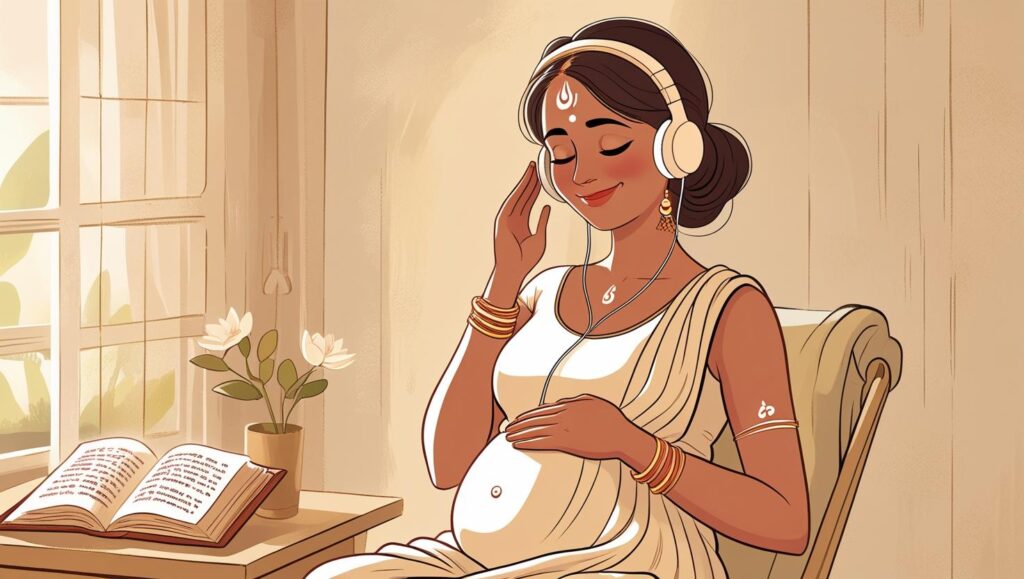 Garbhasanskar listening